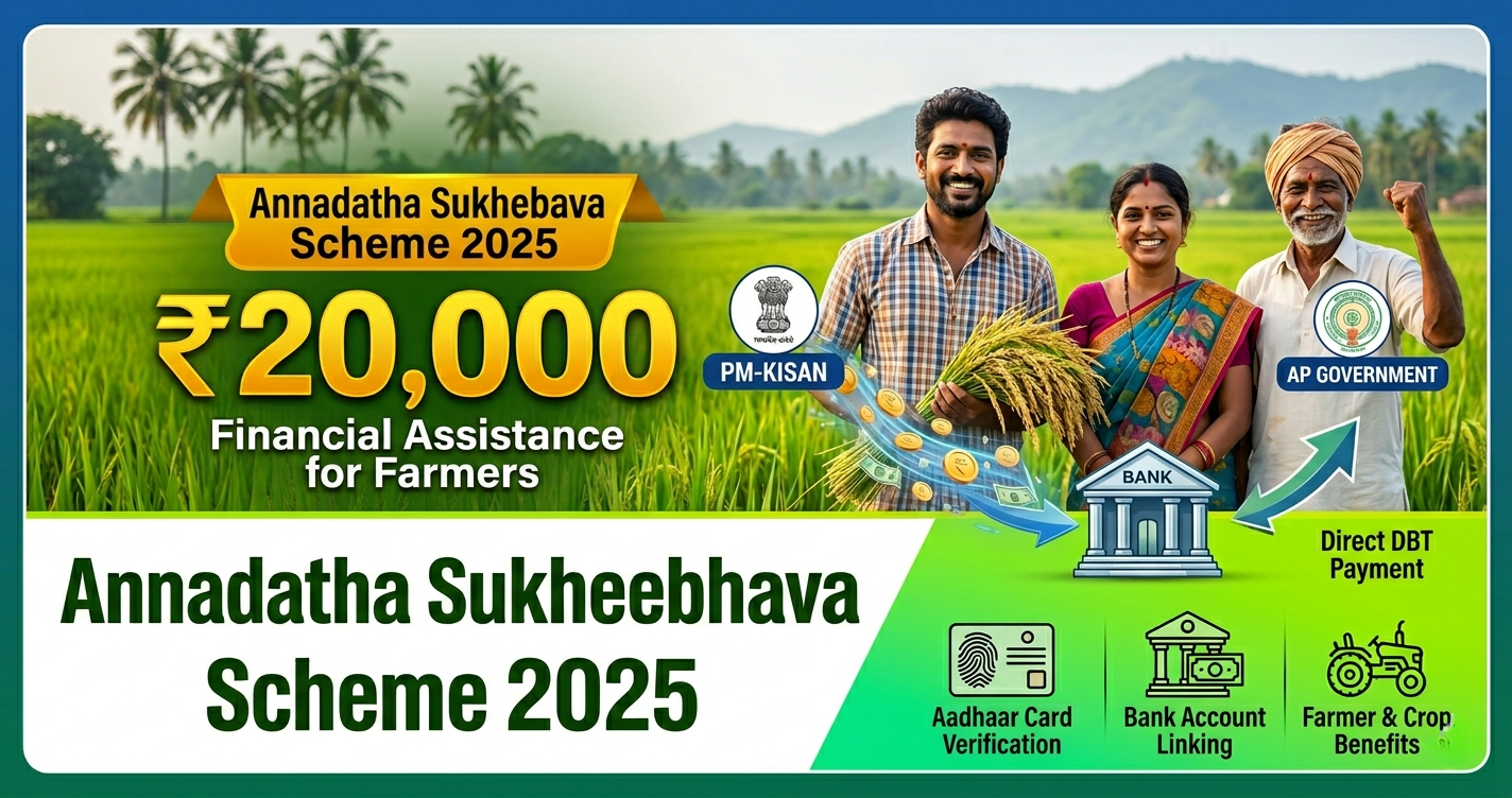 Annadatha Sukheebhava Scheme 2025: ₹20,000 Financial Support for Farmers