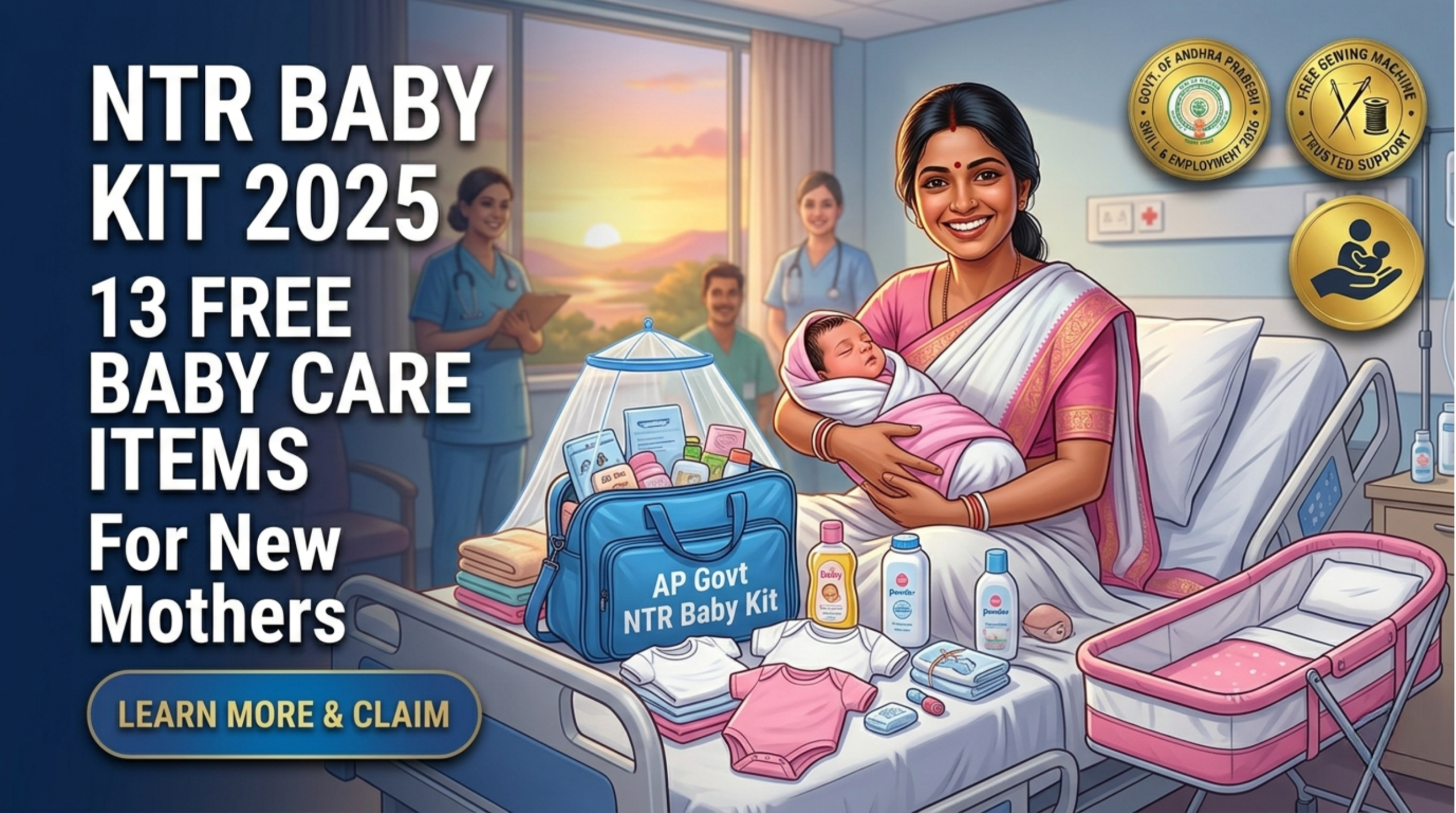 NTR Baby Kit Scheme 2025: 13 Free Baby Care Items for New Mothers