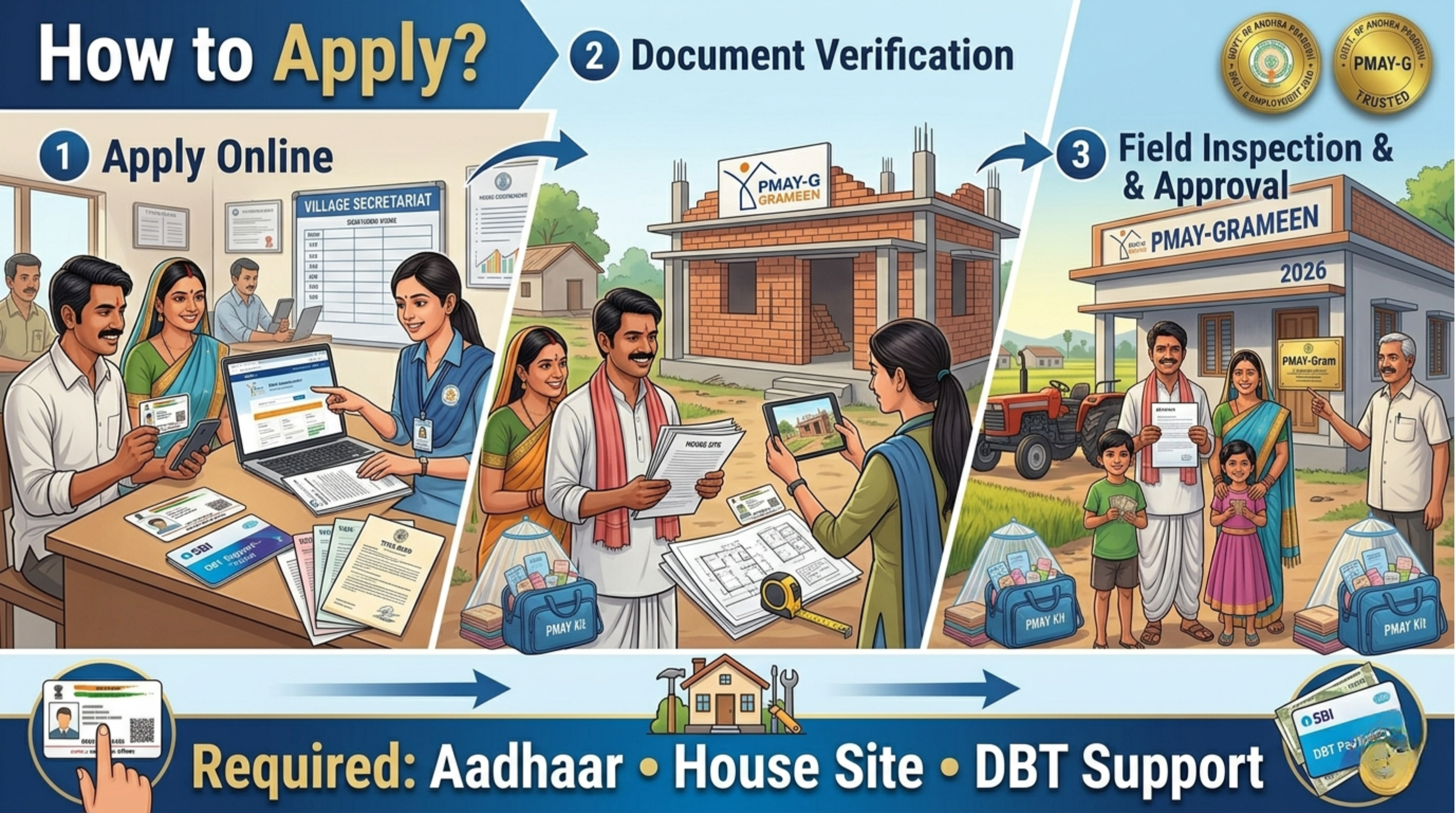 PMAY-Grameen Scheme 2026: Apply Online, Eligibility & ₹2.5 Lakh Benefits