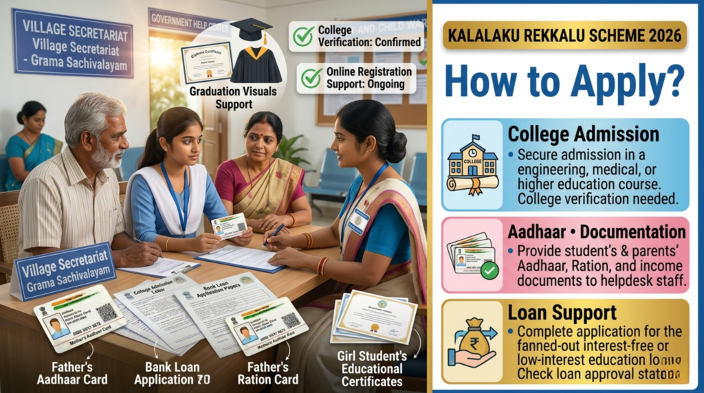 Kalalaku Rekkalu Scheme 2026: Education Loan Support for Girl Students