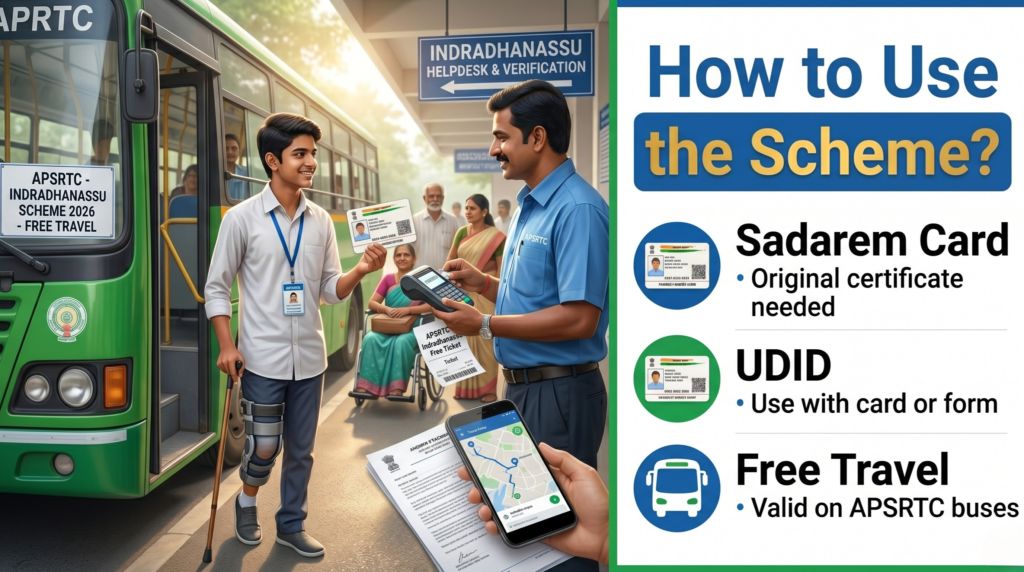 AP Indradhanassu Scheme 2026: Free RTC Bus Travel for Disabled People