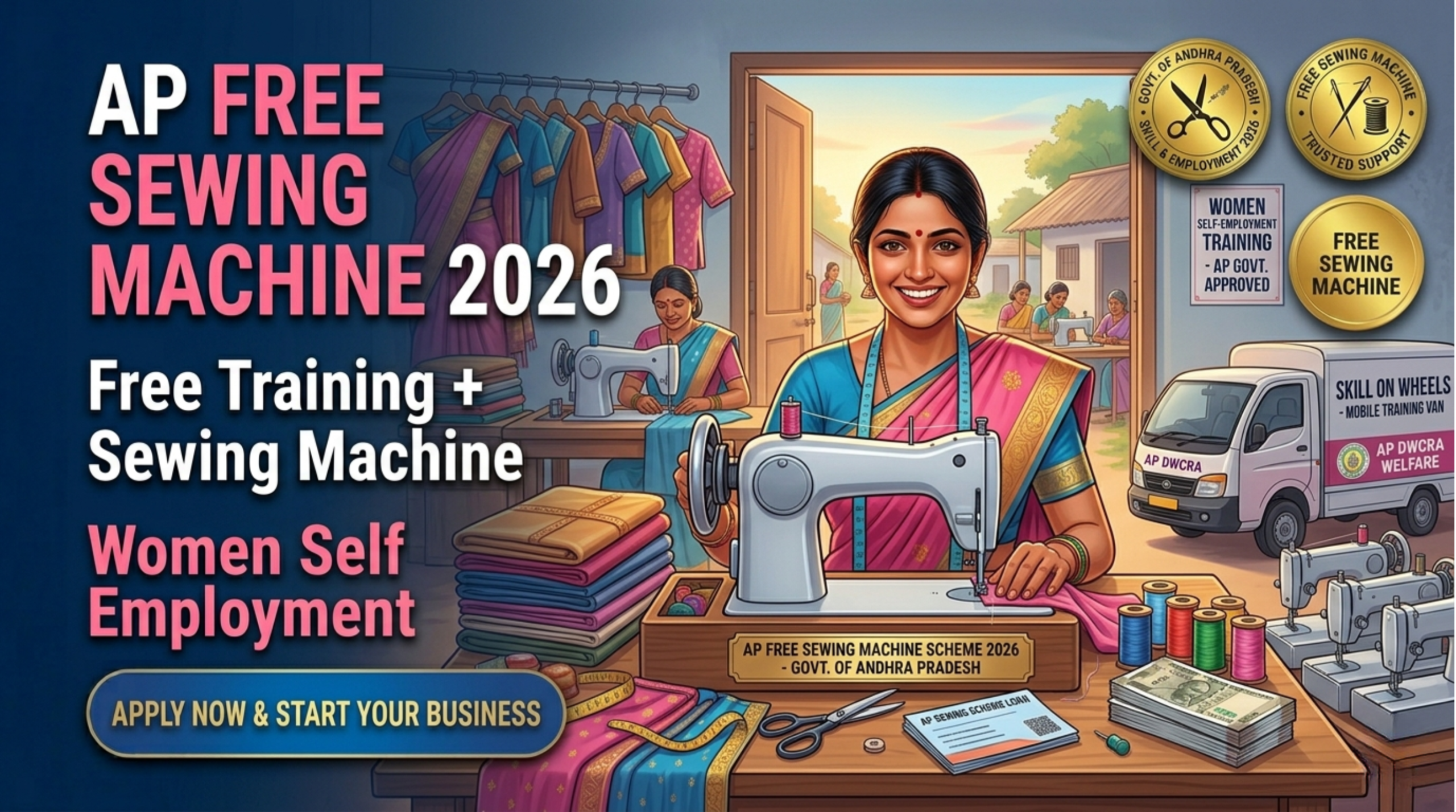 AP Free Sewing Machine Scheme 2026: Apply Online, Eligibility & Free Training