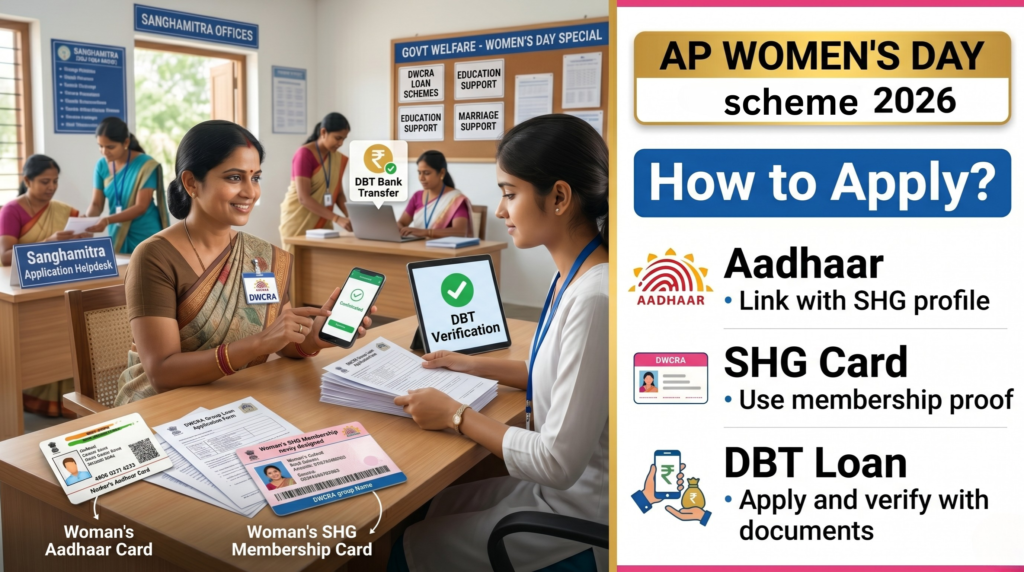 AP Women’s Day Special Schemes 2026: ₹1 Lakh Loan Support for DWCRA Women