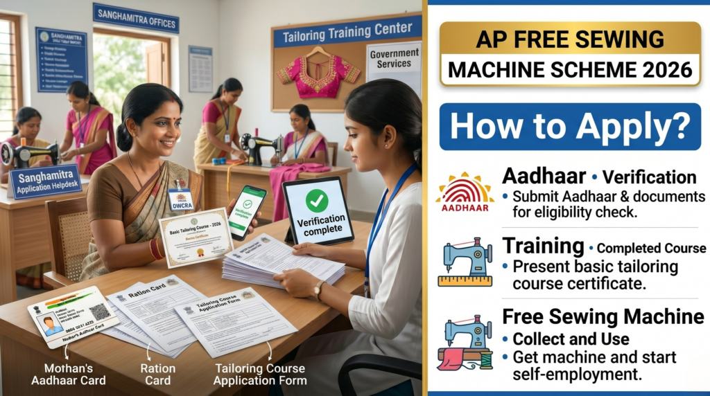 AP Free Sewing Machine Scheme 2026: Apply Online, Eligibility & Free Training