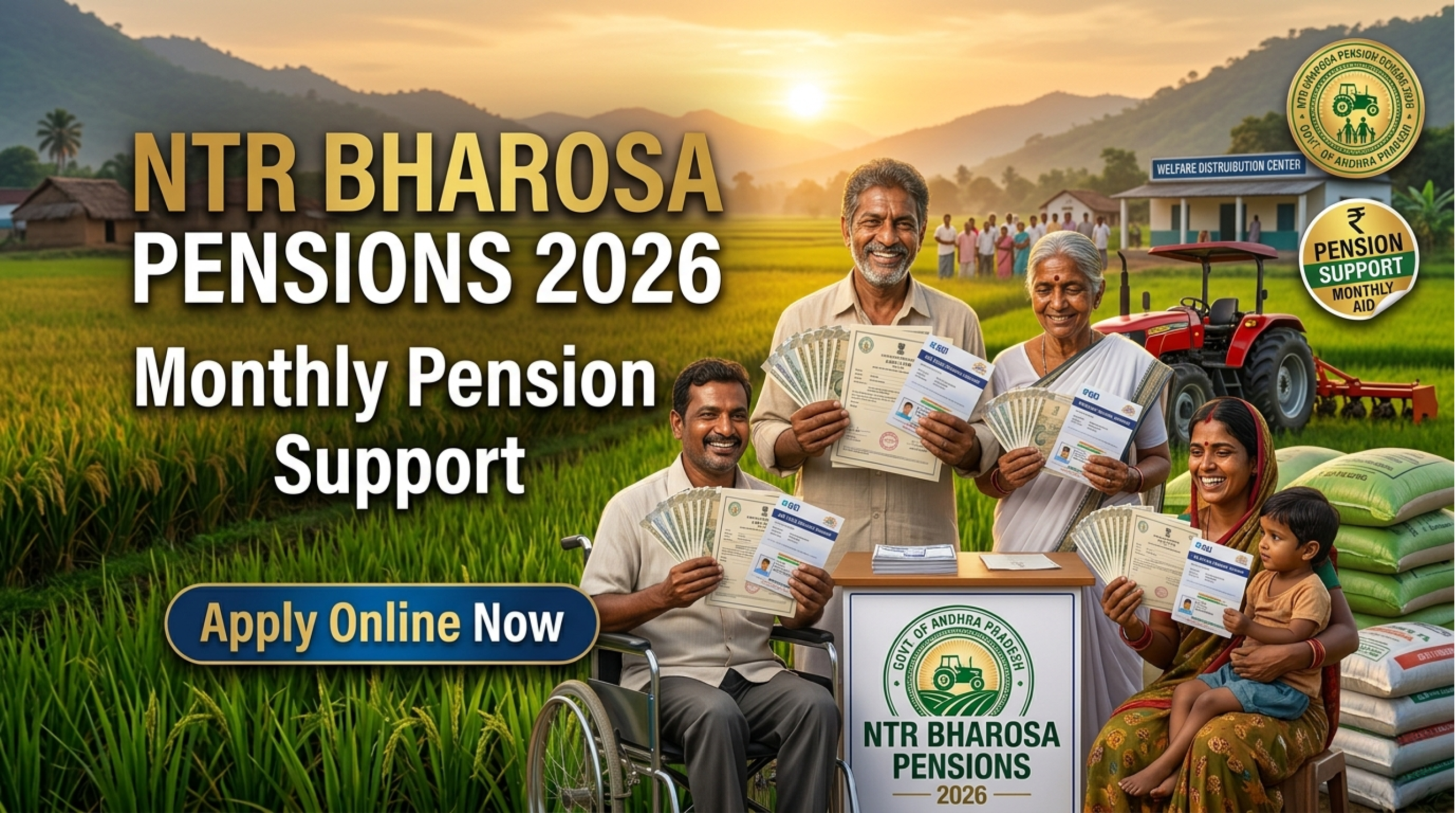 NTR Bharosa Pensions Scheme 2026: Apply Online, Eligibility & Pension Amount