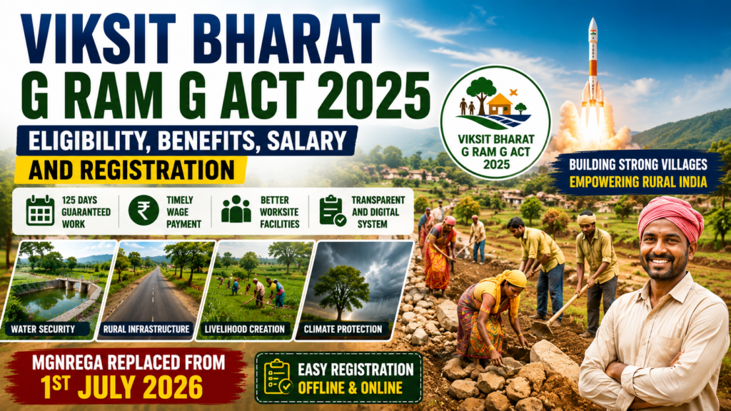Viksit Bharat G RAM G Act 2025