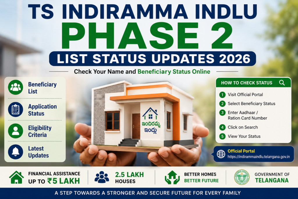 TS Indiramma Indlu Phase 2 List Status
