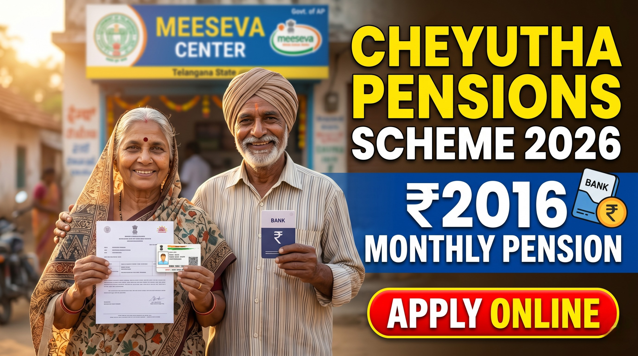 Cheyutha Pension 2026 Apply Online: Eligibility, Documents & Complete Guide