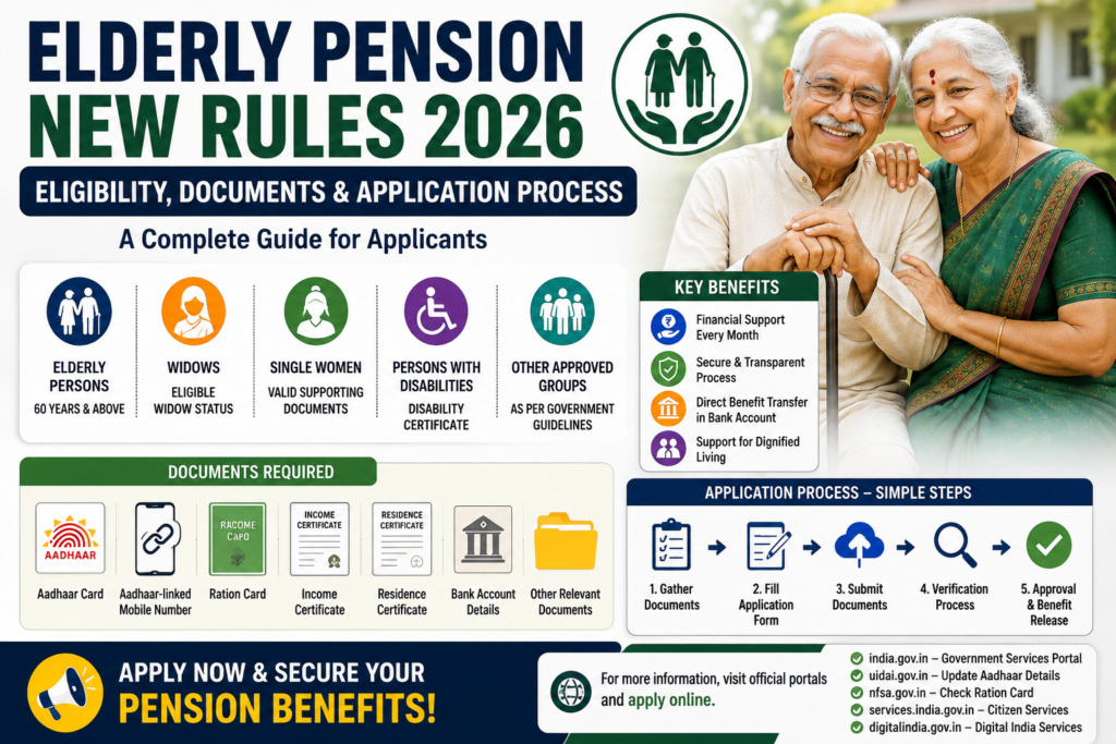 Elderly Pension New Rules 2026