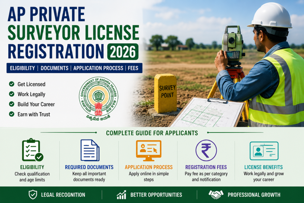 AP Private Surveyor License Registration 2026